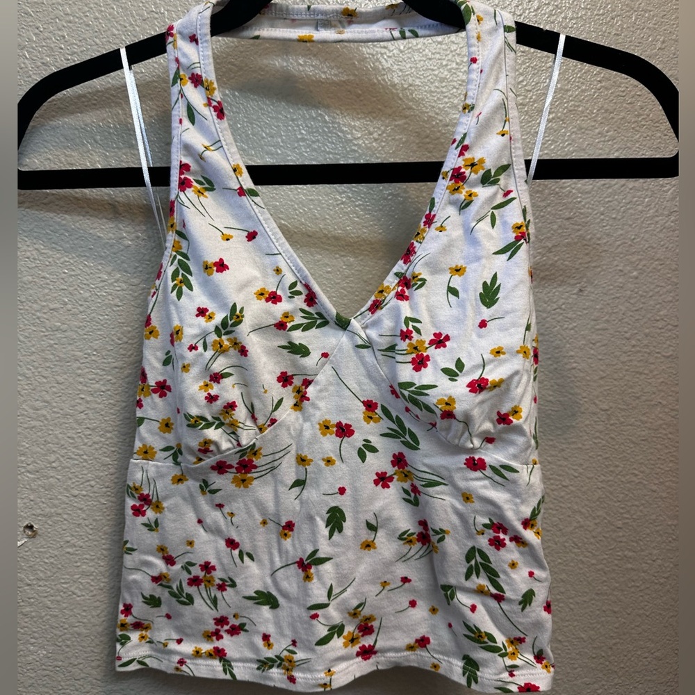 Ambiance Floral Halter Crop Top